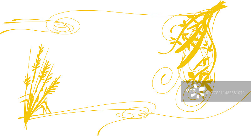 淡黄色植物主题背景图片素材