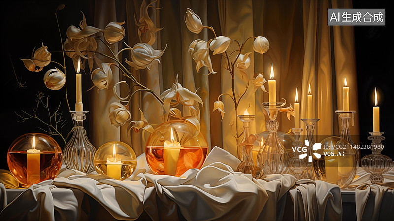 【AI数字艺术】豪华酒店室内景观图片素材