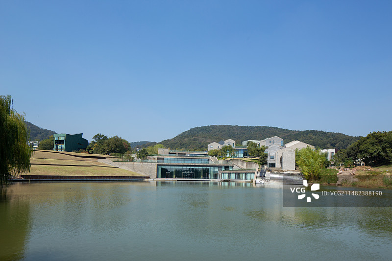 南京浦口四方当代艺术湖区图片素材