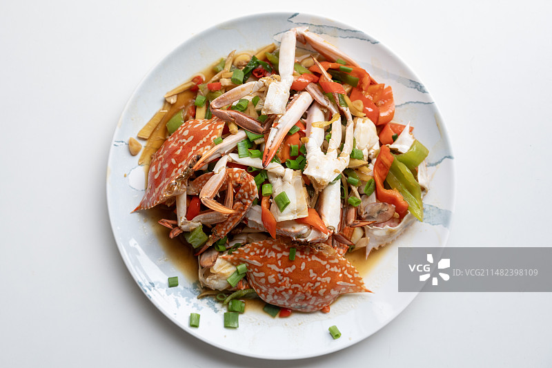 香辣梭子蟹图片素材