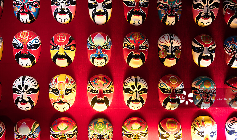 川剧戏剧脸谱形象图片素材