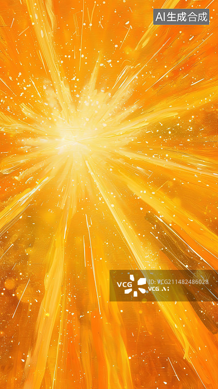 【AI数字艺术】橙色背景下的气泡特写镜头图片素材