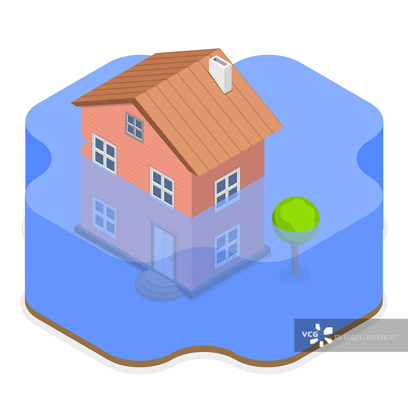 3D 2.5D扁平气候图片素材