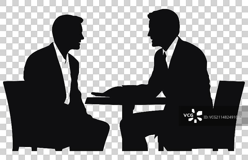 记者采访剪影图片素材