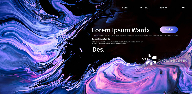 抽象流体艺术商业应用设计模板图片素材