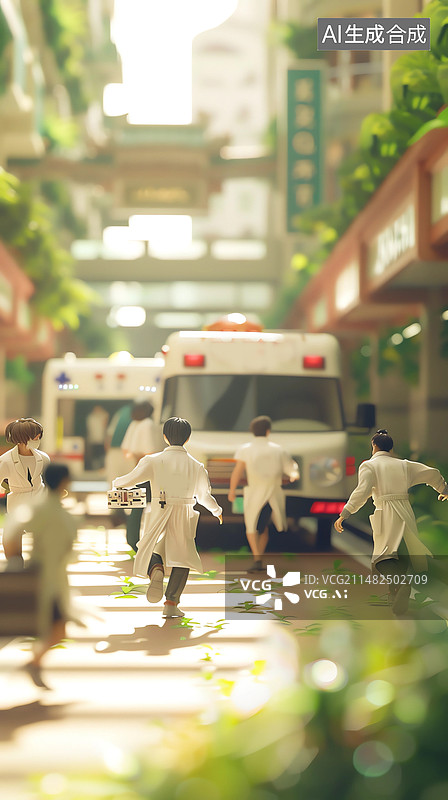 【AI数字艺术】医疗救援队图片素材