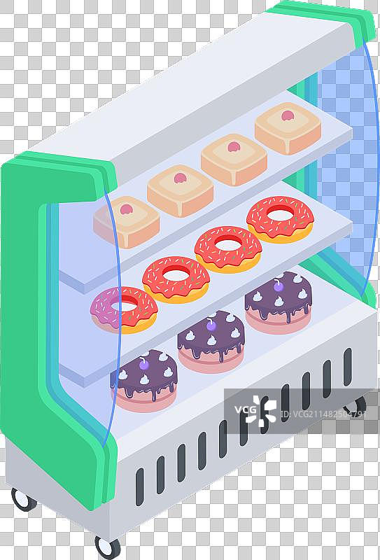 商店柜台2.5D图标图片素材