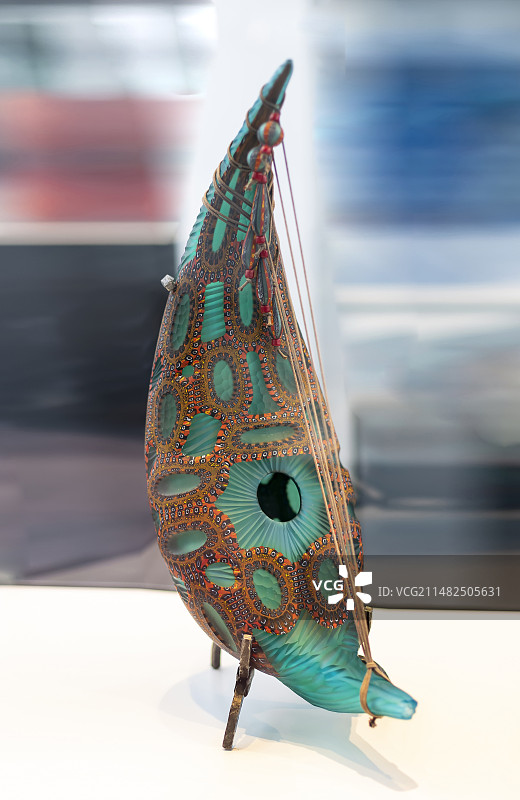 上海玻璃博物馆 透明古柯叶 意大利图片素材