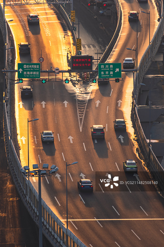 青岛胶宁高架桥图片素材