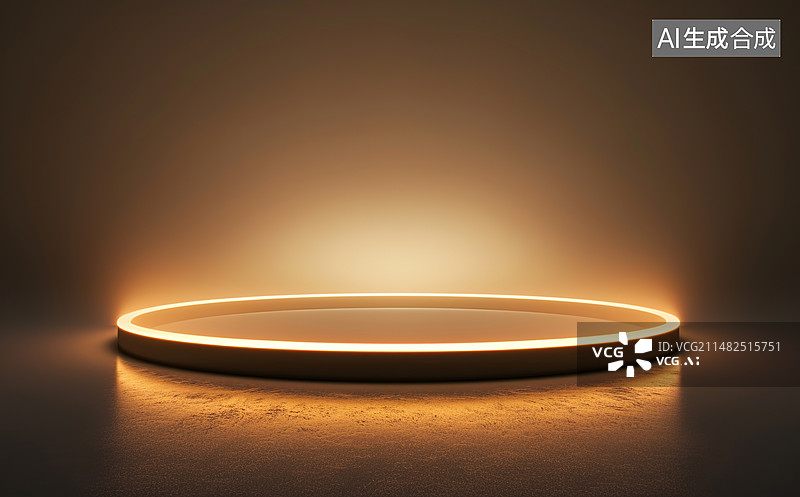 【AI数字艺术】黑色和金色三维展示平台图片素材