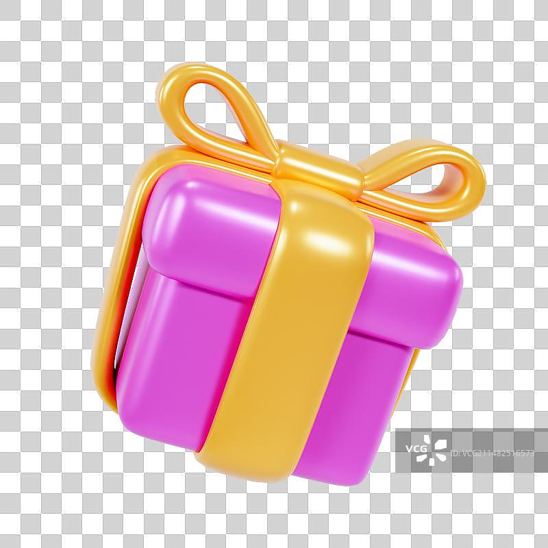 3D渲染的彩色礼盒情人节妇女节母亲节购物促销电商元素图片素材