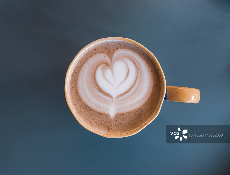 一杯拿铁咖啡图片素材