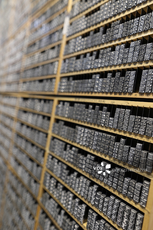 活字印刷展示图片素材