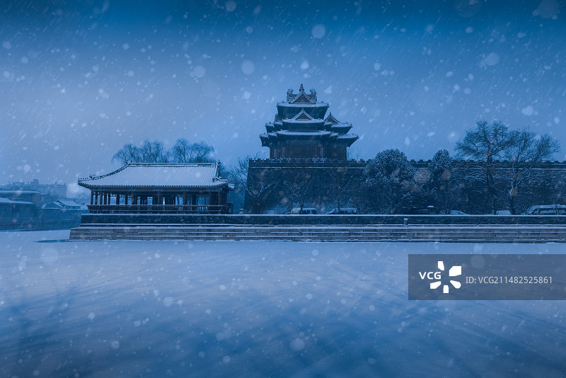 雪夜图片素材