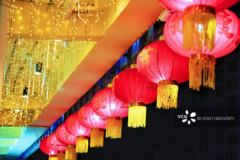 雄安新区雄县夜景随拍图片素材