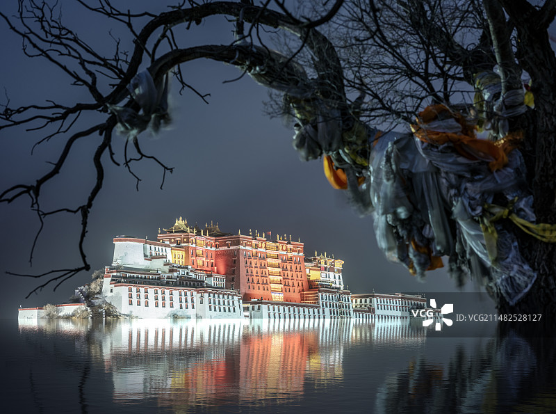 拉萨布达拉宫，布达拉宫，背景，青藏高原，高原背景，旅游背景，背景图片素材