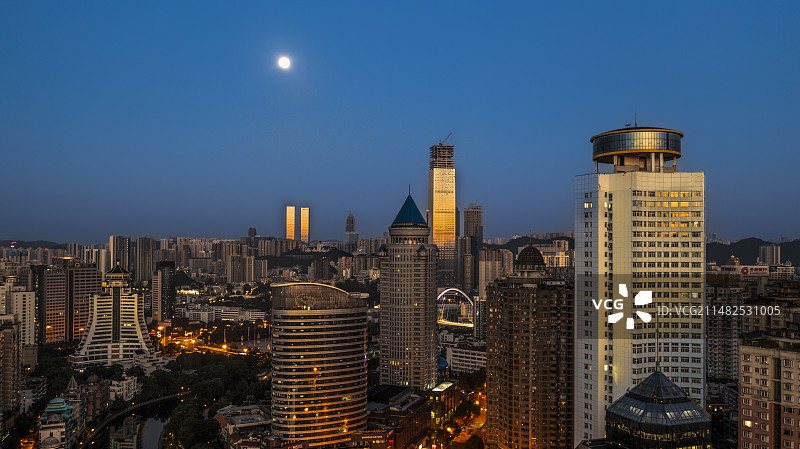 贵阳城市夜景风光图片素材