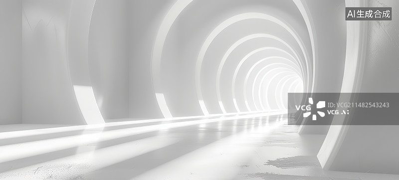 【AI数字艺术】现代抽象建筑和地面图片素材