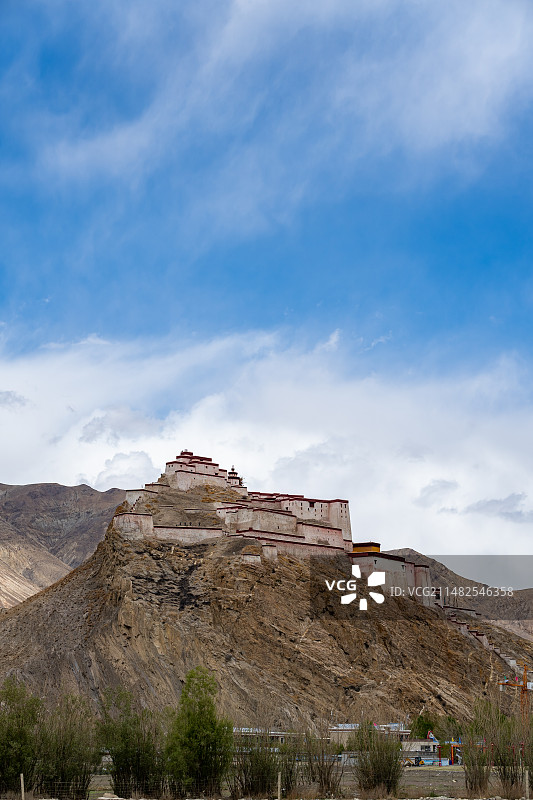 拉孜县江孜宗山抗英遗址宗山堡图片素材