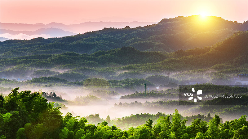 中国四川省宜宾市长宁县蜀南竹海风景区图片素材