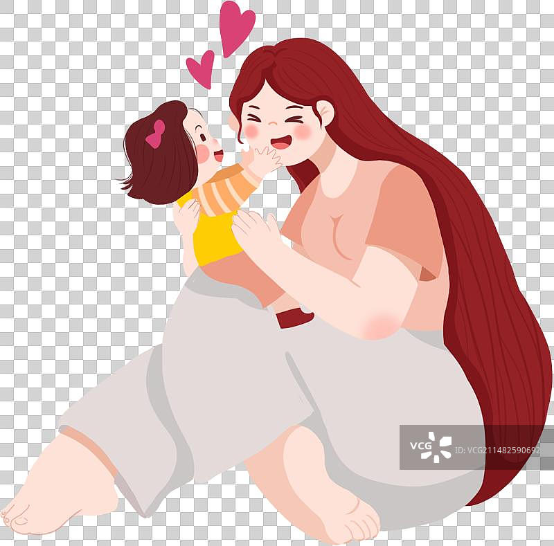 妈妈和孩子图片素材