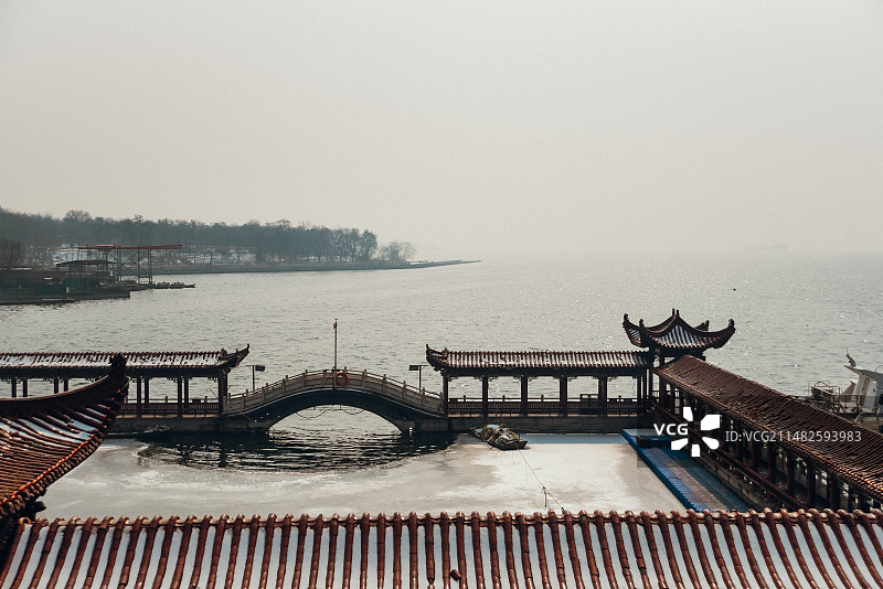 山西长治 | 漳泽湖大坝图片素材