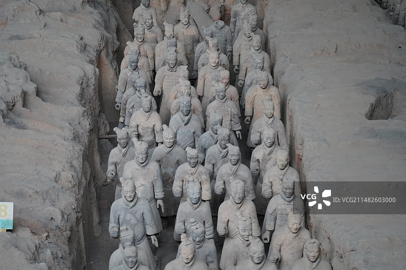 秦始皇帝陵兵马俑图片素材