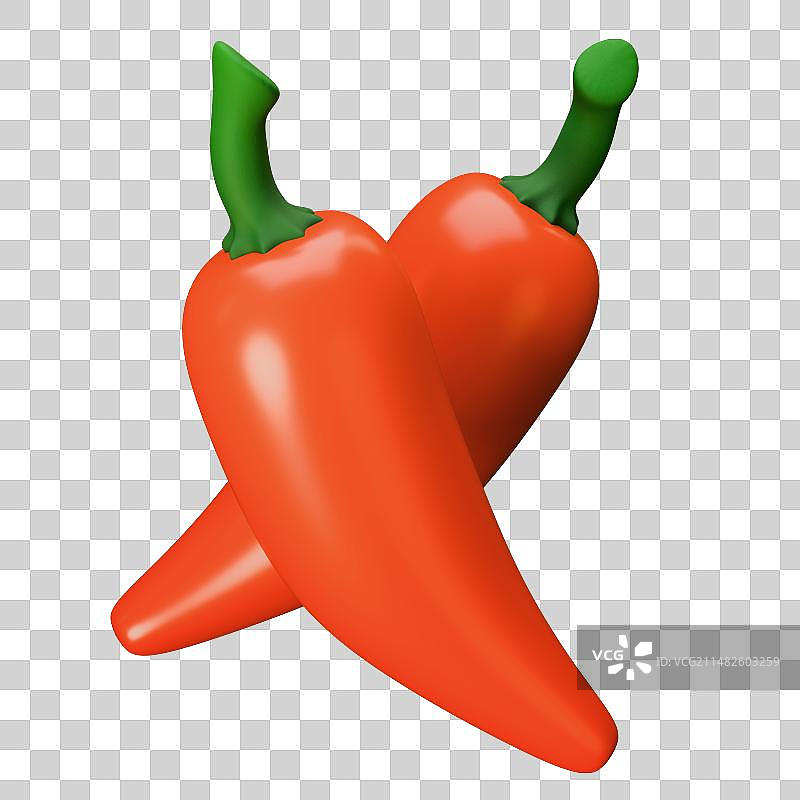 3D新鲜瓜果蔬菜厨房厨艺食材元素图片素材