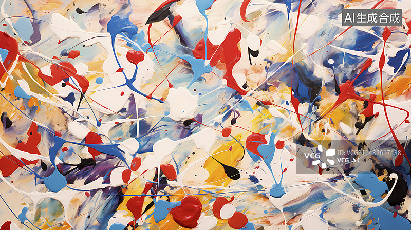 【AI数字艺术】艺术感抽象表现主义笔触图案抽象背景图片素材