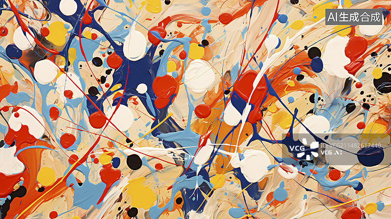 【AI数字艺术】艺术感抽象表现主义笔触图案抽象背景图片素材