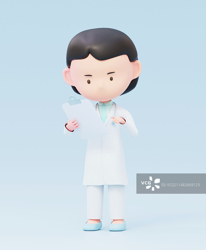 卡通医生3D渲染图片素材