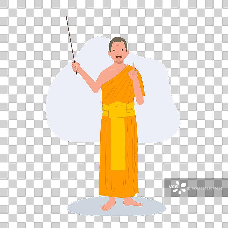 泰国僧侣教师的佛教教育理念图片素材