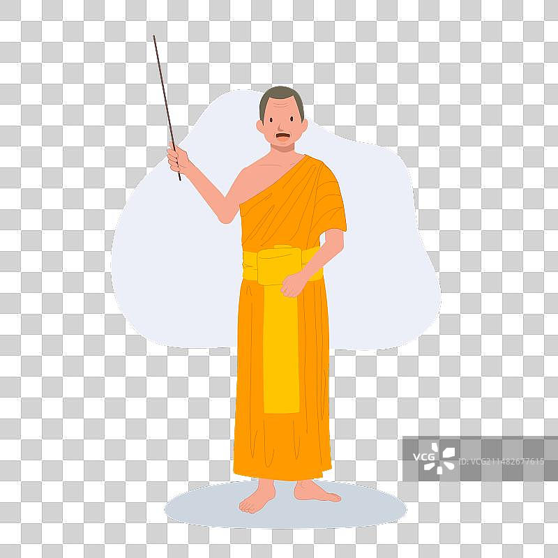 泰国僧侣教师的佛教教育理念图片素材