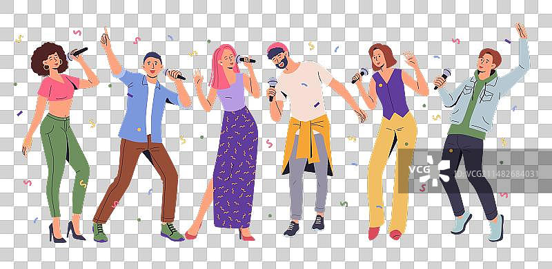 卡拉OK派对演唱会图片素材