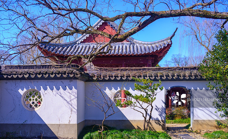 红楼艺文苑一角图片素材