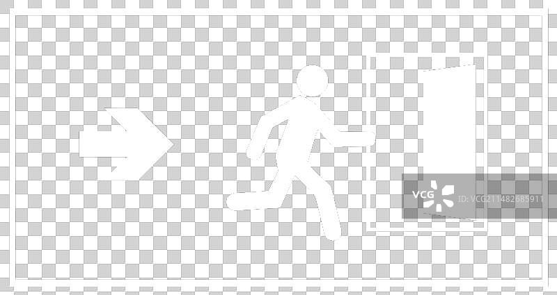 紧急出口指示牌图片素材