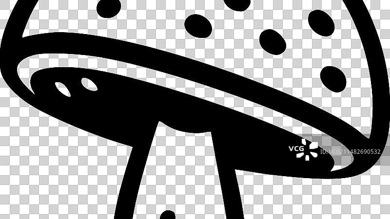 蘑菇图案高质量Logo设计，适用于T恤图片素材