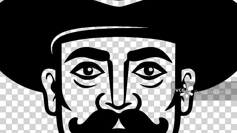 墨西哥风极简扁平LOGO图片素材