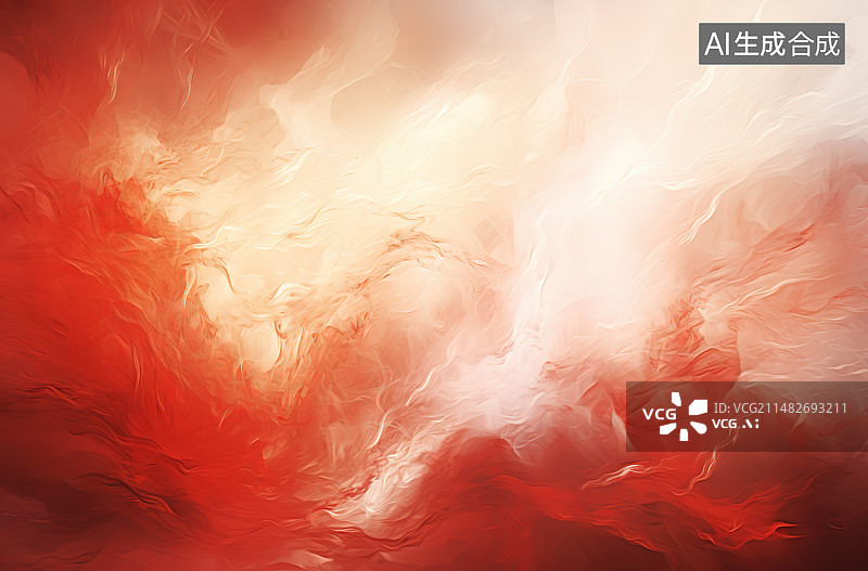 【AI数字艺术】红色抽象背景的全帧拍摄图片素材