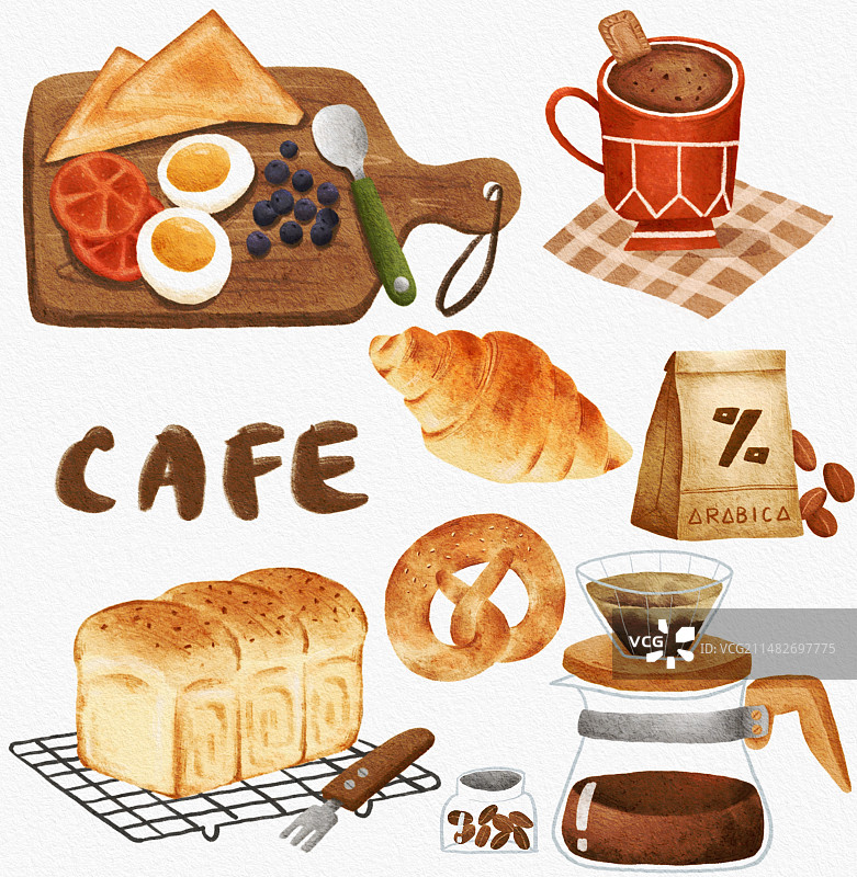 咖啡小物件图片素材