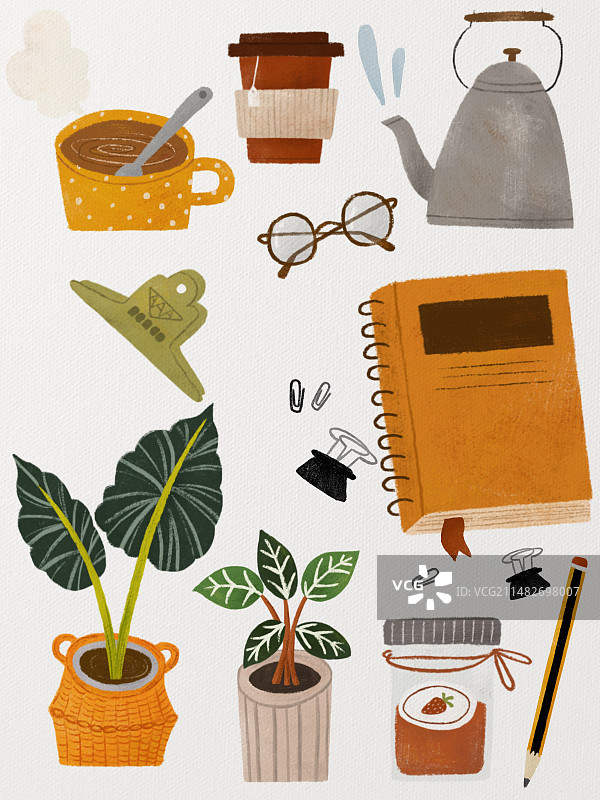 小物件插画图片素材