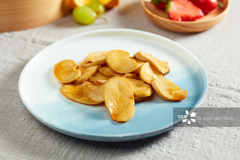 加量红烧杏鲍菇图片素材