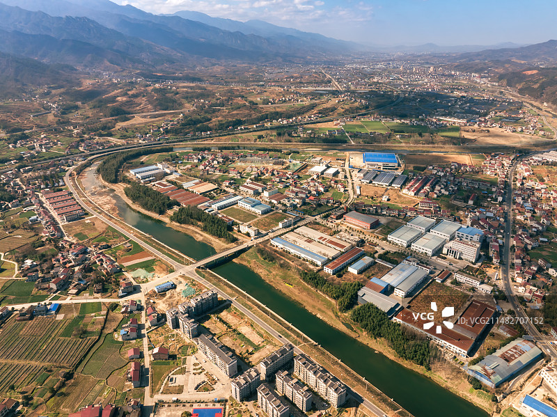 汉阴县蒲溪镇风光图片素材