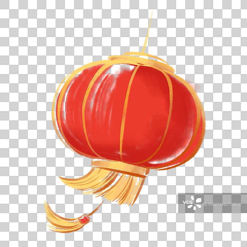 国画国潮水墨水彩新年灯笼图片素材