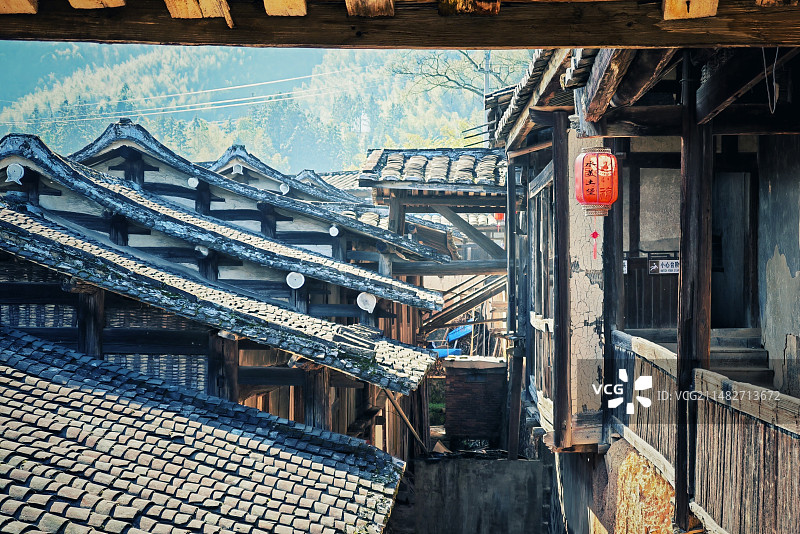 沙县 水美土堡 土楼图片素材