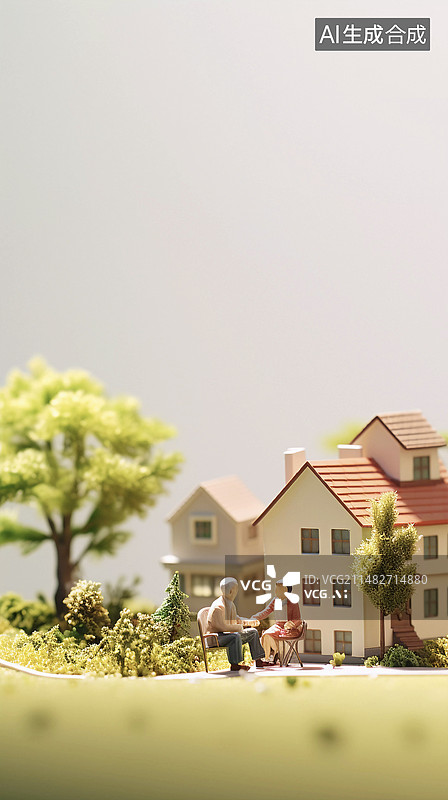 【AI数字艺术】微观摄影和谐社区图片素材