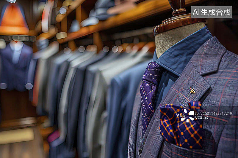 【AI数字艺术】商务男装图片素材