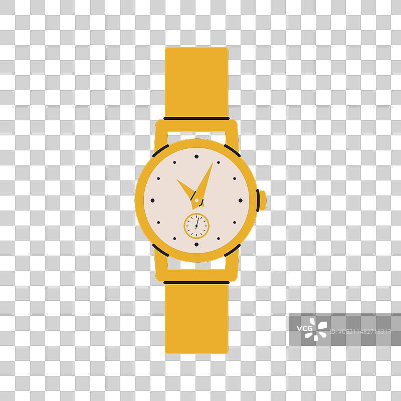 卡通金色经典腕表图片素材
