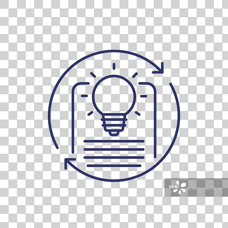 专利申请续展线图标图片素材