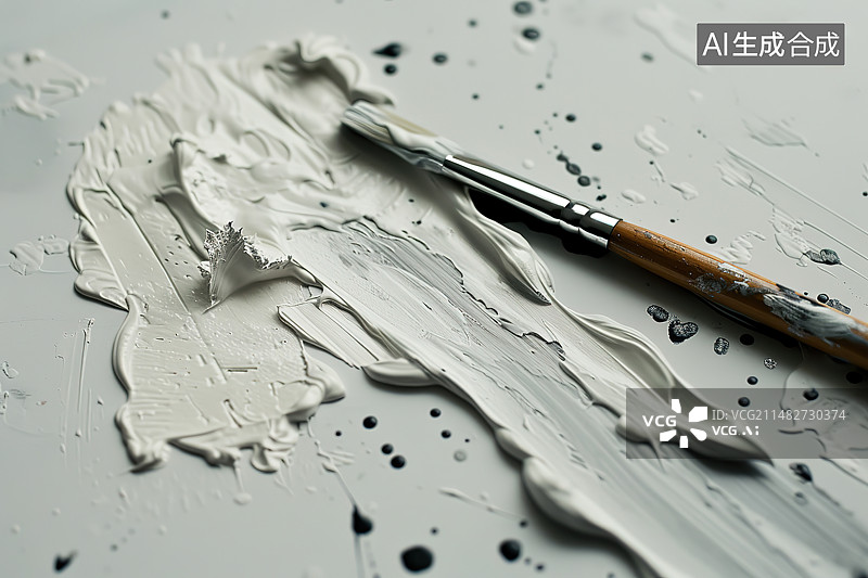 【AI数字艺术】桌子上的铅笔和刨花的特写镜头图片素材